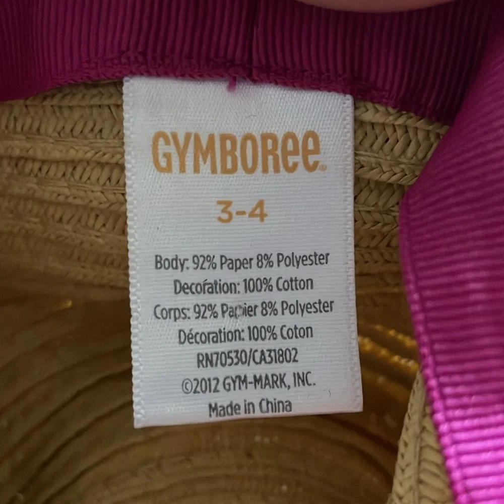 Gymboree Straw Floral with bow hat